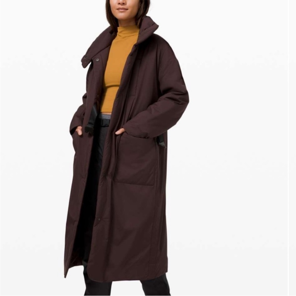 Lululemon French Press Pure Puff jacket. Size 6 Perfect condition! Wine red.